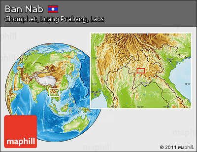 Physical Location Map of Ban Nab