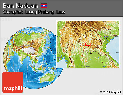 Physical Location Map of Ban Naduan
