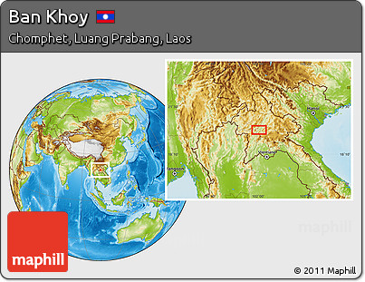 Physical Location Map of Ban Khoy