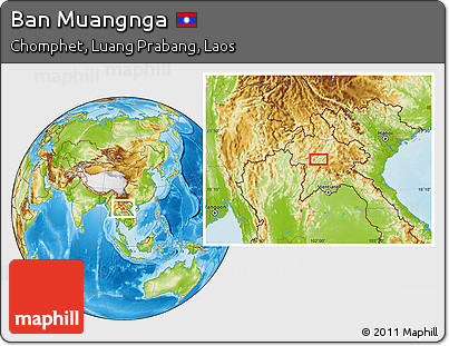 Physical Location Map of Ban Muangnga