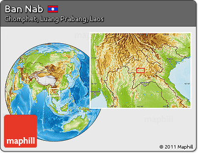 Physical Location Map of Ban Nab