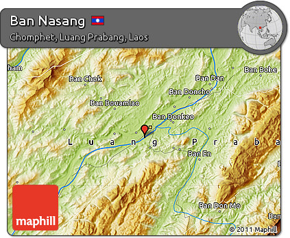 Physical Map of Ban Nasang