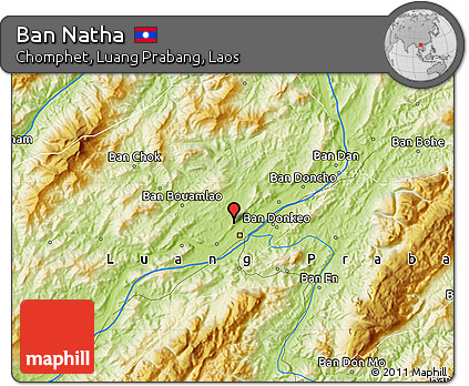 Physical Map of Ban Natha