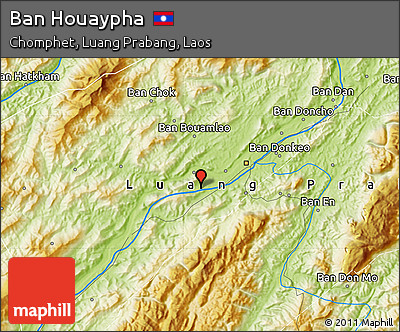 Physical Map of Ban Houaypha