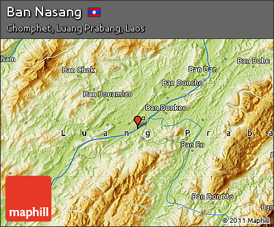 Physical Map of Ban Nasang