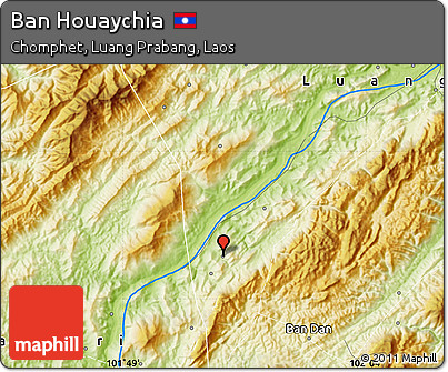 Physical Map of Ban Houaychia