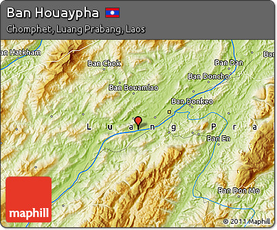 Physical Map of Ban Houaypha