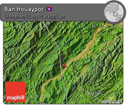 Satellite Map of Ban Houaypot