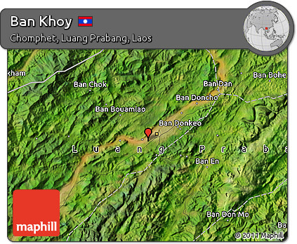 Satellite Map of Ban Khoy