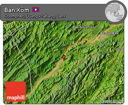 Satellite Map of Ban Xôm