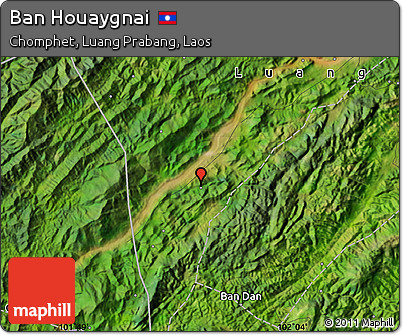 Satellite Map of Ban Houaygnai