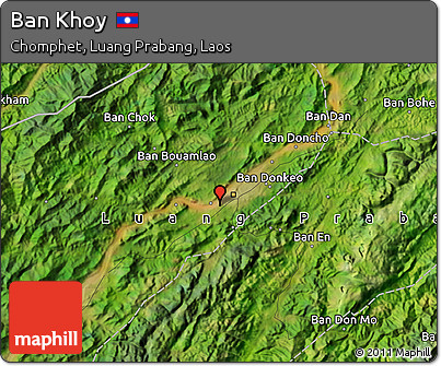 Satellite Map of Ban Khoy