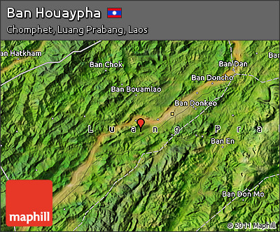 Satellite Map of Ban Houaypha