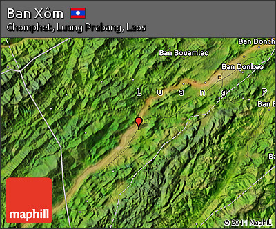 Satellite Map of Ban Xôm