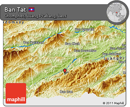 Physical Panoramic Map of Ban Tat
