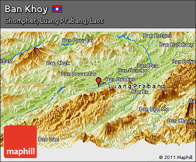 Physical Panoramic Map of Ban Khoy