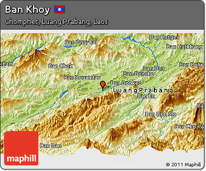 Physical Panoramic Map of Ban Khoy