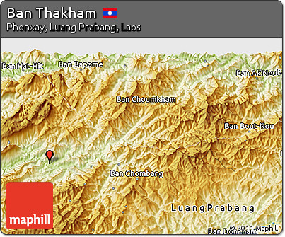 Physical 3D Map of Ban Thakham