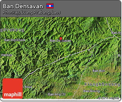 Satellite 3D Map of Ban Dènsavan