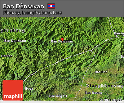 Satellite 3D Map of Ban Dènsavan