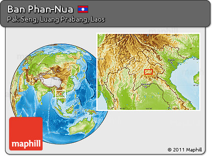 Physical Location Map of Ban Phan-Nua