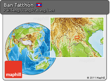 Physical Location Map of Ban Tatthôn