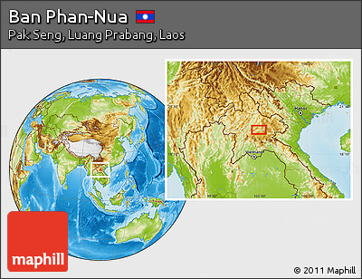 Physical Location Map of Ban Phan-Nua