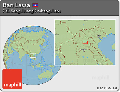 Savanna Style Location Map of Ban Lassa