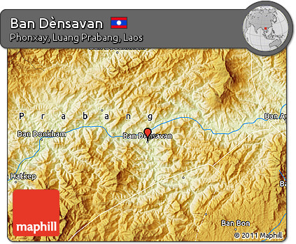 Physical Map of Ban Dènsavan