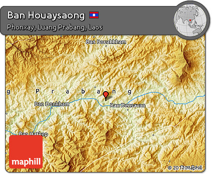 Physical Map of Ban Houaysaong