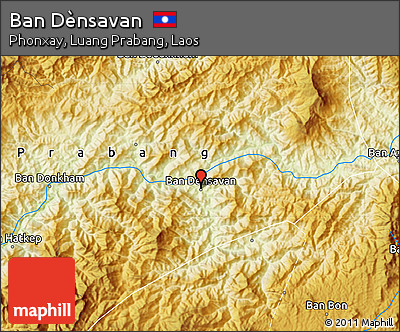 Physical Map of Ban Dènsavan