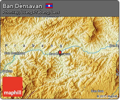 Physical Map of Ban Dènsavan
