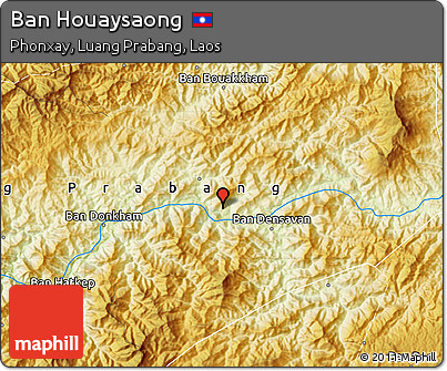 Physical Map of Ban Houaysaong