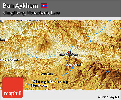 Physical Panoramic Map of Ban Aykham