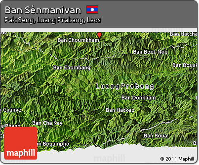 Satellite Panoramic Map of Ban Sènmanivan