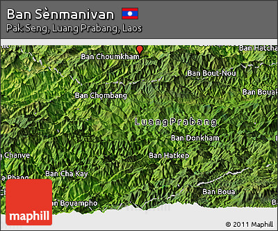 Satellite Panoramic Map of Ban Sènmanivan