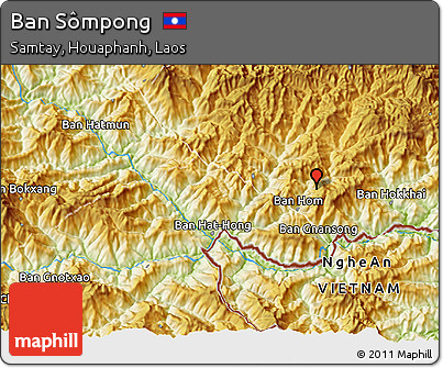 Physical 3D Map of Ban Sômpong