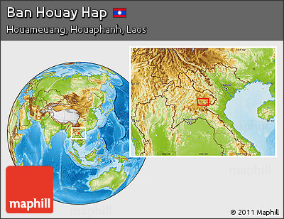 Physical Location Map of Ban Houay Hap