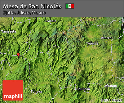 Satellite 3D Map of Mesa De San Nicolás