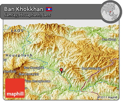 Physical 3D Map of Ban Khokkhan