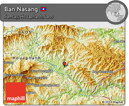 Physical 3D Map of Ban Nasang