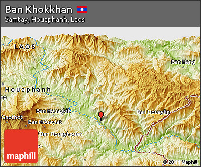 Physical 3D Map of Ban Khokkhan