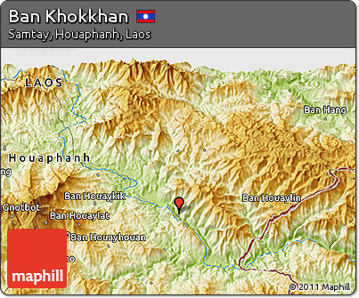 Physical 3D Map of Ban Khokkhan