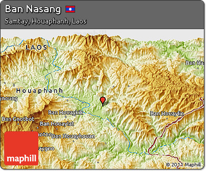 Physical 3D Map of Ban Nasang