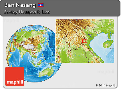 Physical Location Map of Ban Nasang