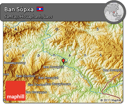 Physical Map of Ban Sôpxa