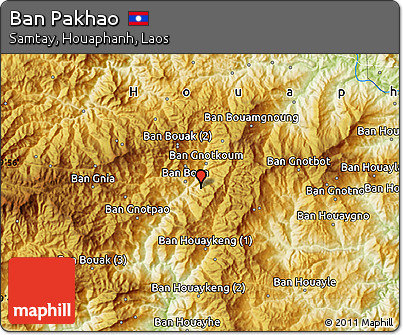 Physical Map of Ban Pakhao