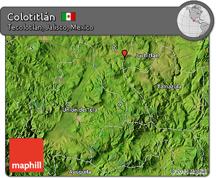 Satellite Map of Colotitlán