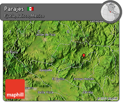 Satellite Map of Parajes