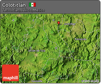 Satellite Map of Colotitlán